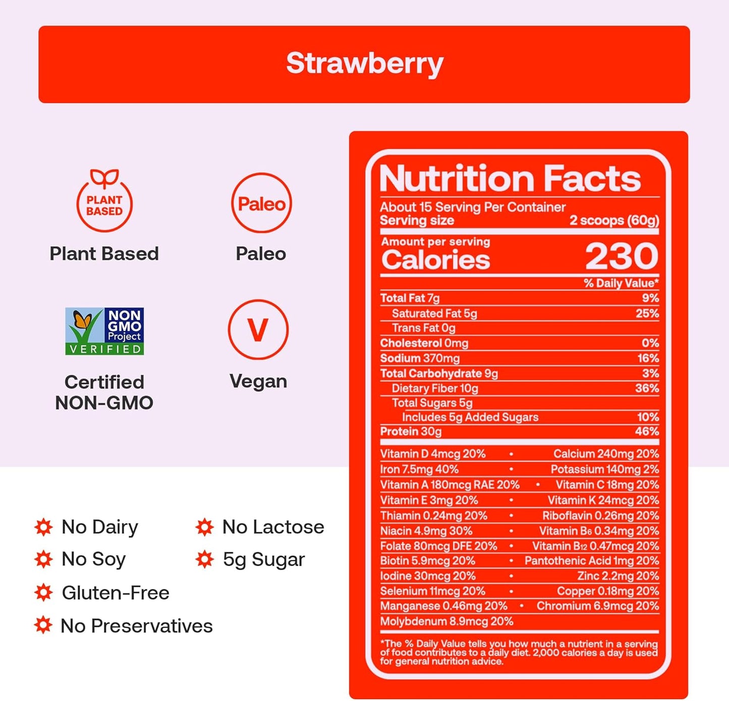 Happy Viking   High-Protein + Fiber Meal  15 Servings