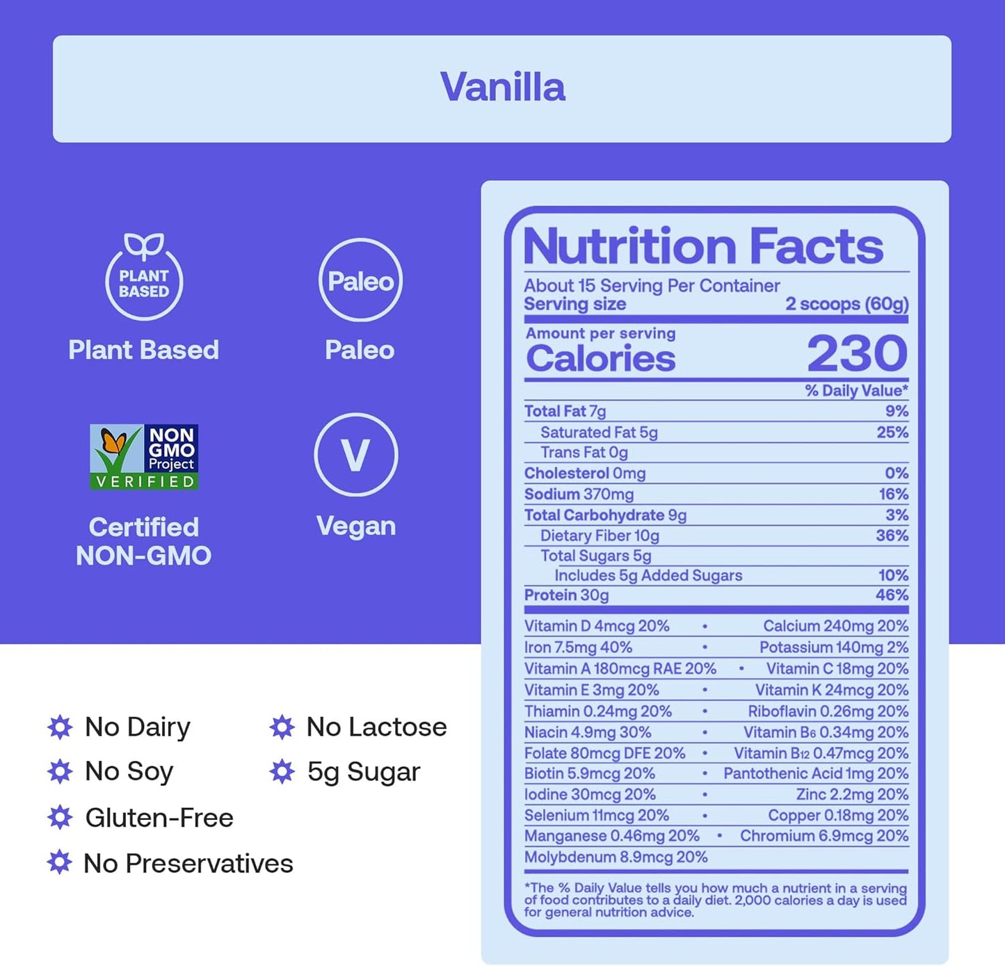 Happy Viking   High-Protein + Fiber Meal  15 Servings