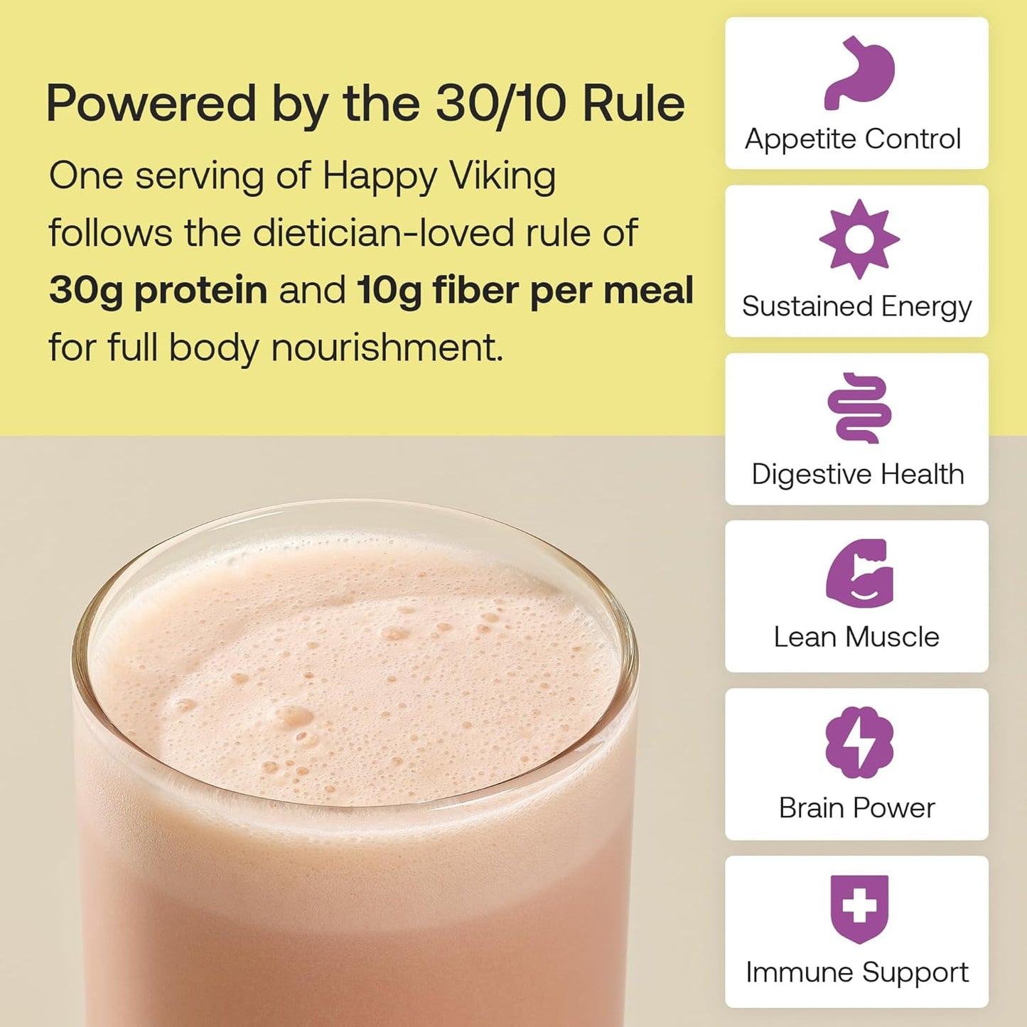 Happy Viking   High-Protein + Fiber Meal  15 Servings